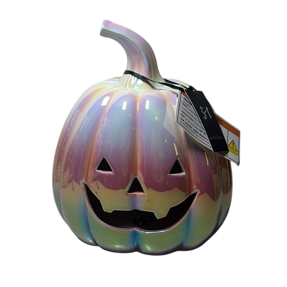 Iridescent Ceramic Pumpkin MD1